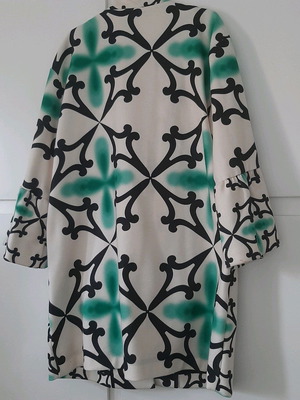 NEMA outerwear used, ecru with green, size M-L
