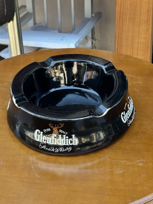 Glenfiddich Scotch Whisky Vintage Ceramic Ashtray used
