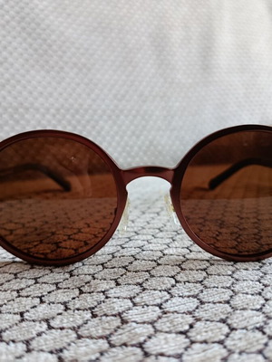 Kingseven sunglasses new unisex with metal frame and case brown