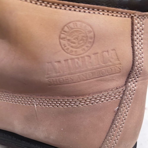 America men's boots like new, brown-mocha, size 43, winter