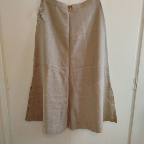 Lauren Vidal beige skirt blouse jacket set new