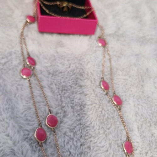 Anna Maria Mazaraki long necklace 61 cm rose gold + Anna Maria Mazaraki ring with initial A