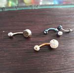 Piercing earrings all together 8€