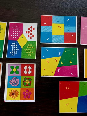 Retro 80's Sticker Cards Set of 9 with 56 Stickers Like New