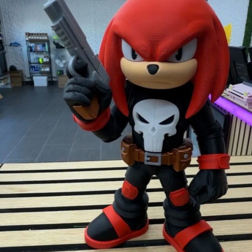 Φιγούρα Punisher Knuckles καινούργια, premium 3D εκτύπωσης