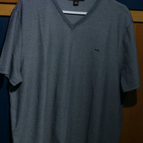 Michael Kors V Neck T-Shirt gray, men's, like new, size XL