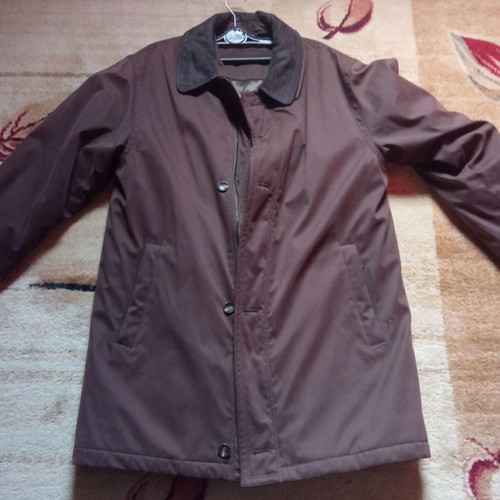Pierre Cardin brown long jacket like new, size L-XL