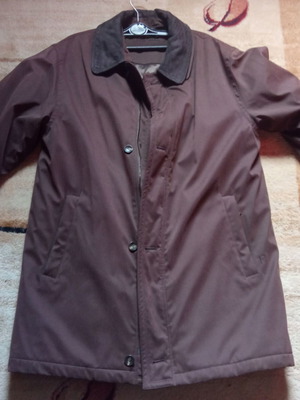 Pierre Cardin brown long jacket like new, size L-XL