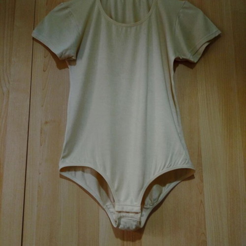 Basic beige bodysuit, one size, made in Italy