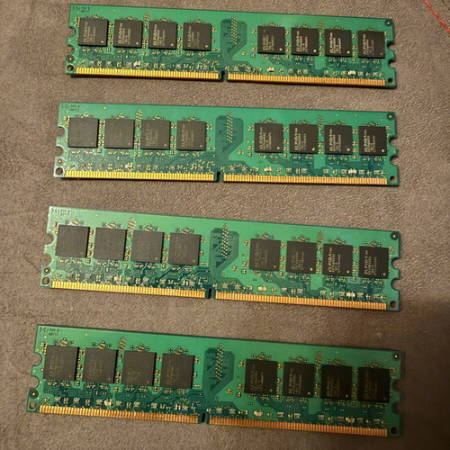 Kingston DDR2 RAM 4GB (4x1GB) 667MHz used for desktop