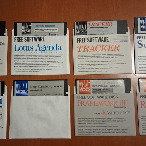 What Micro 5.25-inch software disks used, pack of 8