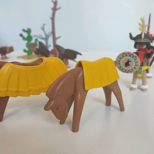 Playmobil Western Indians large set like new with accessories