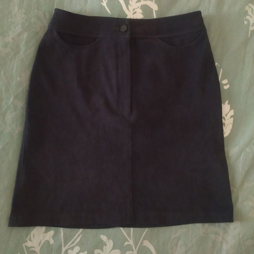 Adam's skirt No 34, grey, suede-like fabric
