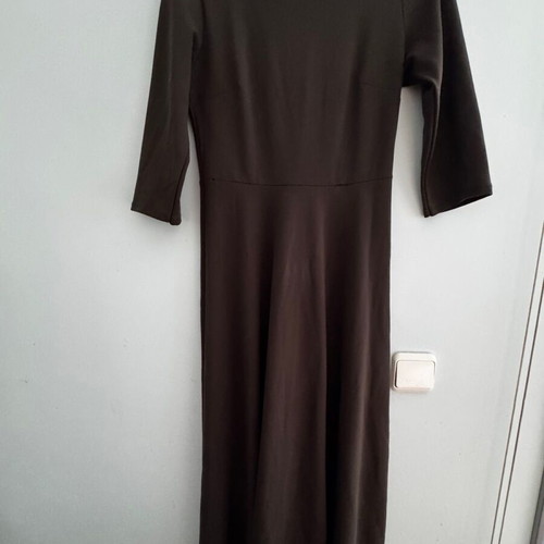 Elastic dress, green and gold