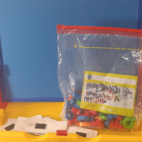 Educational Magnetic Board 3 in 1 used with letters and accessories