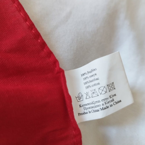 Boho scarf 100% cotton new, red