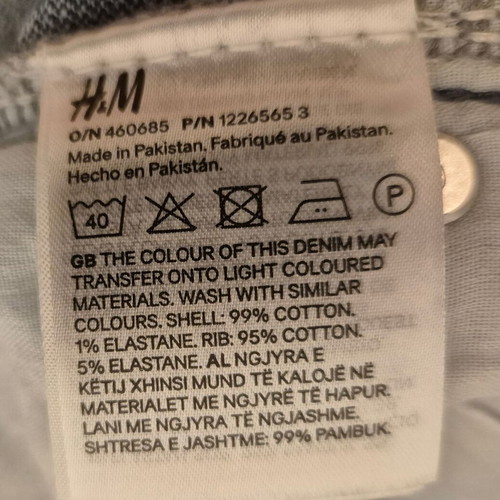 H&M maternity jeans like new, blue, small
