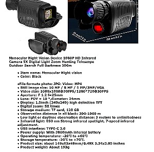 Night Vision Device 1080P HD Infrared Camera