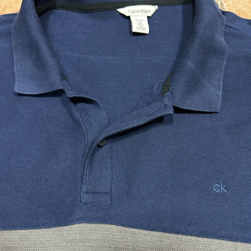Calvin Klein polo shirt XXL like new, 100% cotton, blue and black