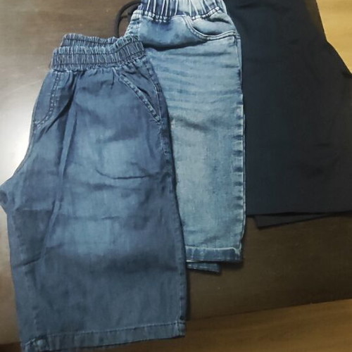 Boys' shorts and bermudas pack of 3, like new, sizes 12-14, blue