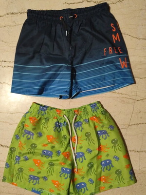 Μαγιό αγοριών H&M καινούρια, μέγεθος 10, μπλε και πράσινα, πακέτο 2