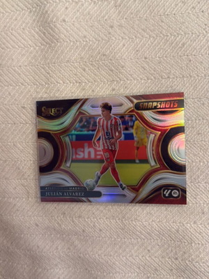 2025 Panini Select La Liga Julian Alvarez Snapshots Prizm card like new Atletico de Madrid