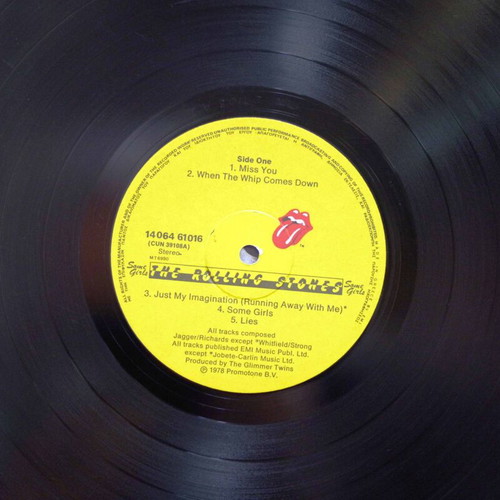Rolling Stones Some Girls vinyl record used, rock