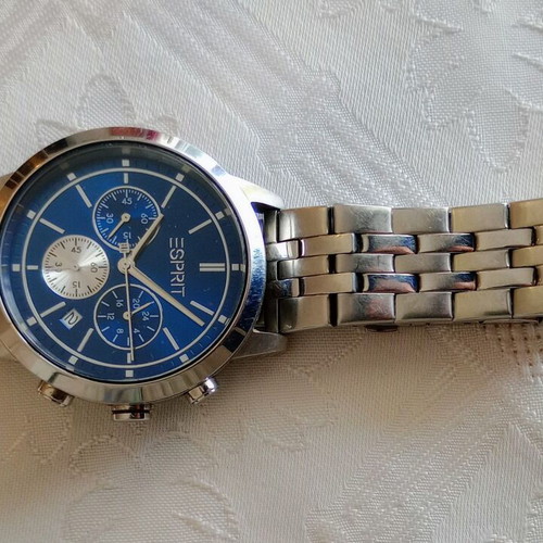 Esprit men's watch like new, analog, stainless steel
