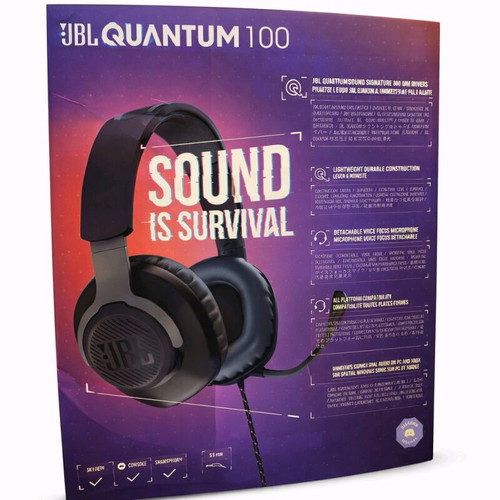 JBL Quantum 100 Wired Gaming Headset Brand New