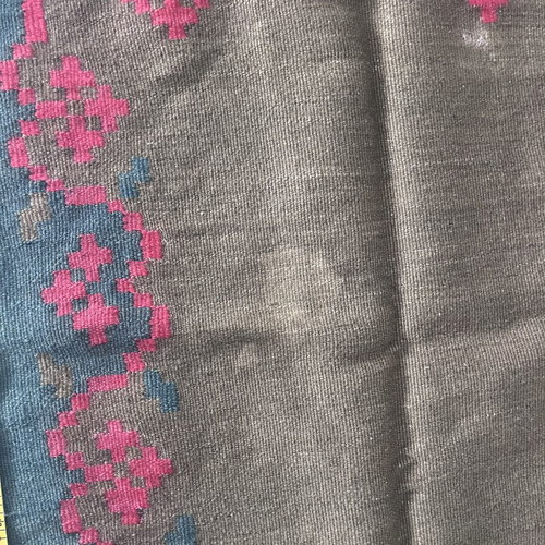 Handmade kilim used with stain