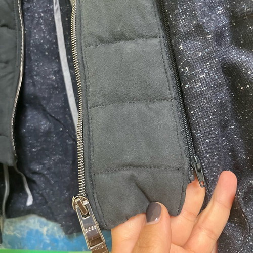 Blue Boss jacket new with detachable vest hem