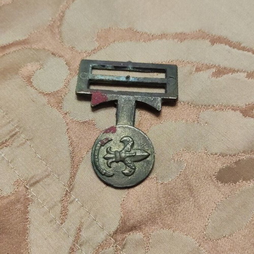 Metal scout belt buckle used