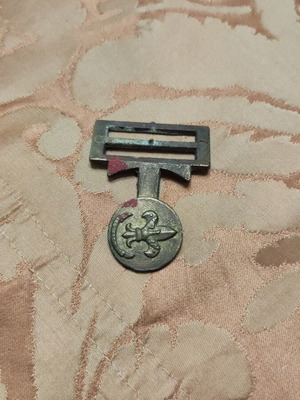 Metal scout belt buckle used