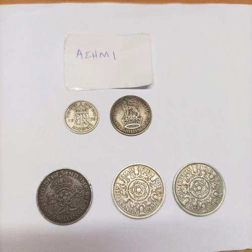 Great Britain Coins Used, Lot of 38 Pieces