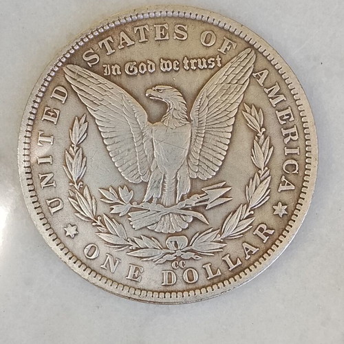 Morgan One Dollar 1878 Coin like new, replica