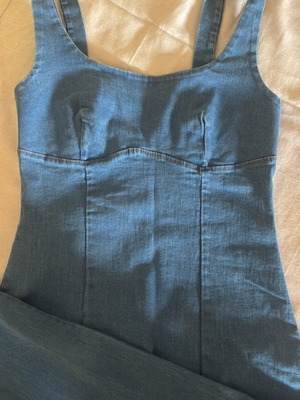 Denim dress, long, size M