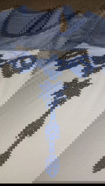 Μπλούζα μπλε άσπρο