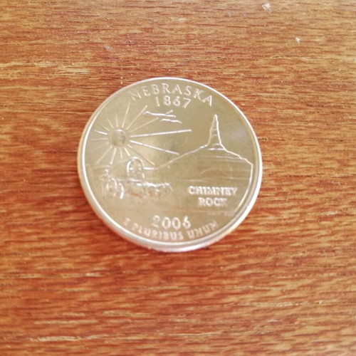 Quarter dollar coins pack of 5 in good condition
