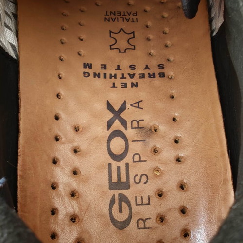 Geox U Aerantis A leather shoes, size 39, black