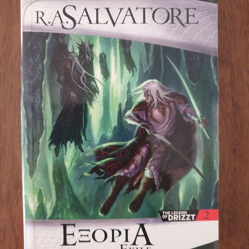 Exile by R.A. Salvatore like new Greek edition