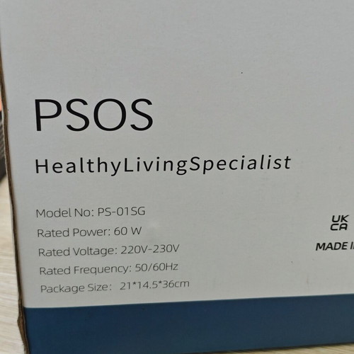 PSOS Dehumidifier 2.8L with Touchscreen and Humidity Detection, White