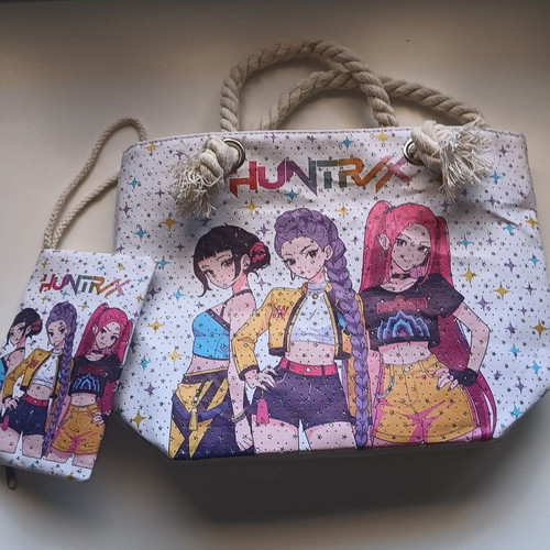 K-pop Demon Hunters beach bag new, colorful handheld