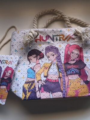 K-pop Demon Hunters beach bag new, colorful handheld