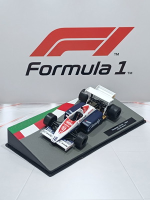 Formula 1 Toleman TG184 1984 Ayrton Senna 1:43 diecast model like new