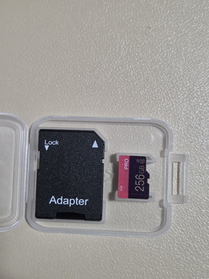 Micro SD memory card 256GB with SD adapter