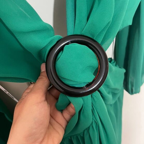 BSB long dress like new, size 38, green with cutouts
