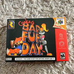 Nintendo 64 Bad Fur Day като нова, европейско издание с ръководство