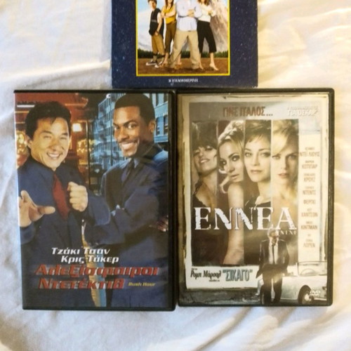 DVD movies used, pack of 3, action and comedy