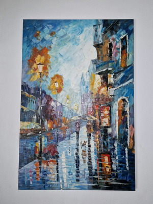 S Paul painting with Afremov technique like new