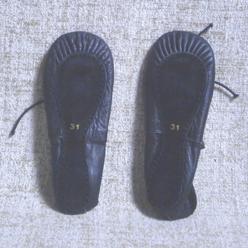 Soft Leather Sheddo Ballet Shoes Size 31 New Black